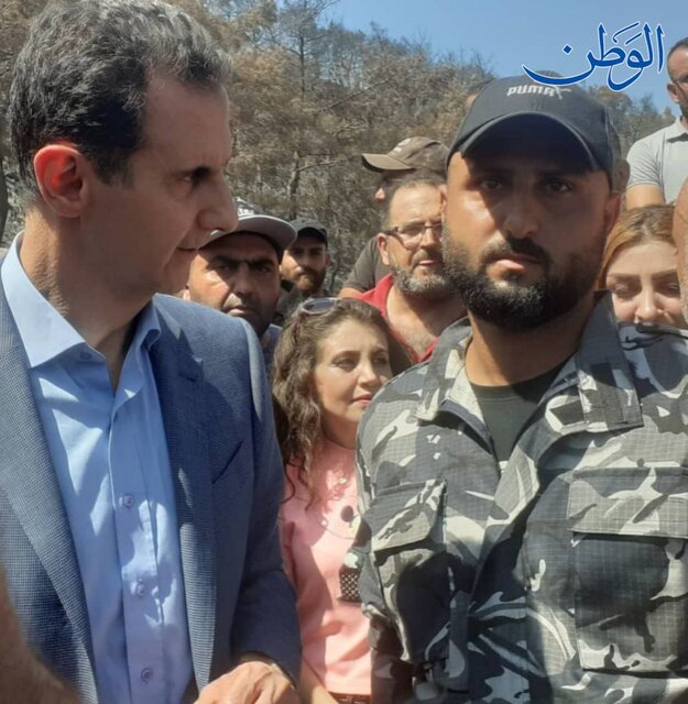 بازدیدهای بشار اسد از حومه لاذقیه و جنوب طرطوس