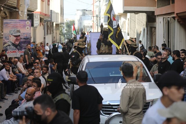 رژه نظامی جهاد اسلامی در غزه در اولین سالگرد نبرد «وحدت میدان‌ها»