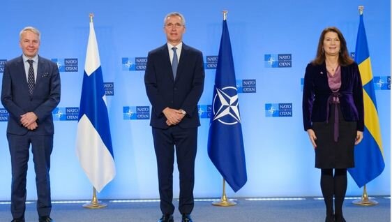 وزرای خارجی سوئد و فنلاند به همراه استولتنبرگ گفتوگوی کارشناسان درباره عضویت فنلاند و سوئد در ناتو