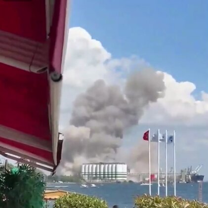 انفجار در بندر تجاری ترکیه