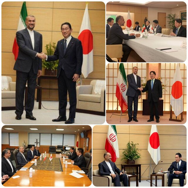 گزارش توییتری امیرعبداللهیان از رایزنیها با مقامات ژاپن در توکیو