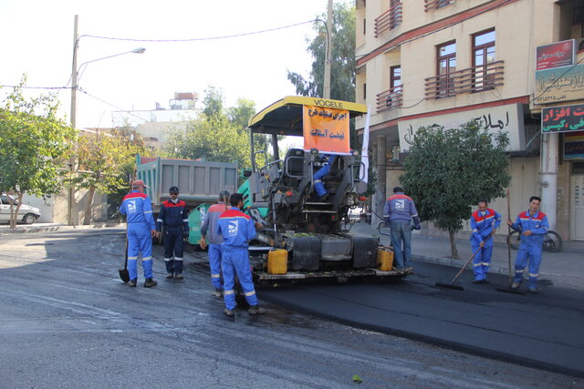 عکس تزئینی است. آسفالتریزی ۱۰۱ هزار تنی شهرداری منطقه ۱۵ در سال گذشته