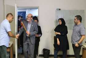 حضور حسن مسلمی نائینی، رئیس جهاددانشگاهی از ایسنا به مناسبت روز خبرنگار