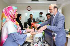 حضور حسن مسلمی نائینی، رئیس جهاددانشگاهی از ایسنا به مناسبت روز خبرنگار