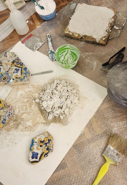 کشف کاشیهای گمشده کاخ گلستان