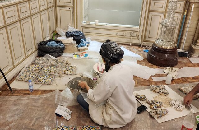 کشف کاشیهای گمشده کاخ گلستان