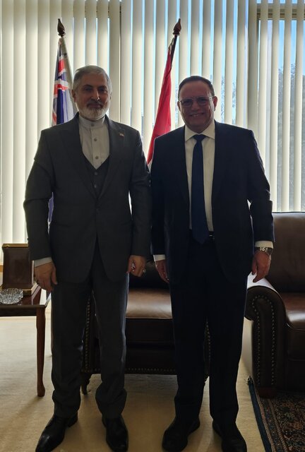 رایزنی مسائل ۲ جانبه ایران و مصر در دیدار سفیران ۲ کشور در استرالیا