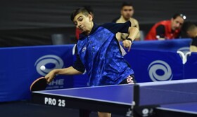 نایب قهرمانی پینگ‌پنگ‌باز ایران در مسابقات تونس