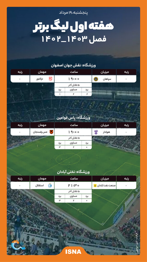 برنامه لیگ برتر