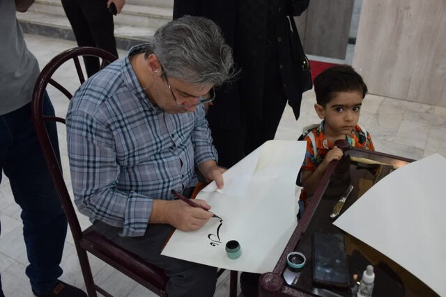 گردهمایی نسخ و ثلثنویسان برتر کشور در همایش شیخ زینالعابدین محلاتی