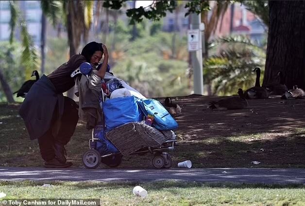 تصاویر شوکهکننده از جولان بیخانمانها در لسآنجلس