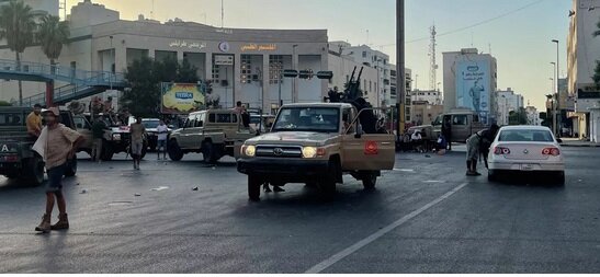 درگیری بین گروه‌های مسلح با سلاح‌های سنگین در پایتخت لیبی