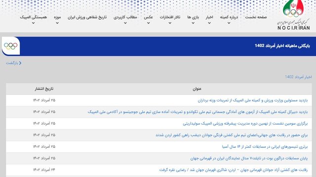 حذف بیانیه کمیته ملی المپیک در مورد گلف!