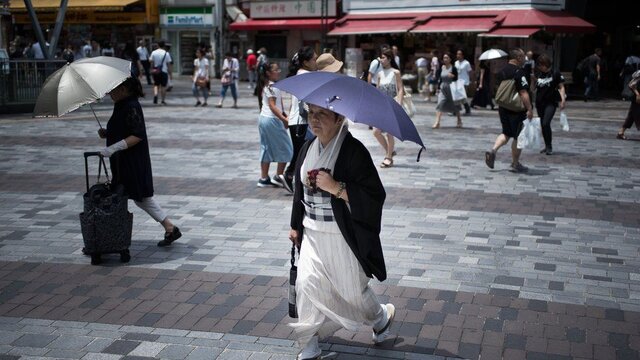 هشدار گرمازدگی برای ۳۷ منطقه در ژاپن