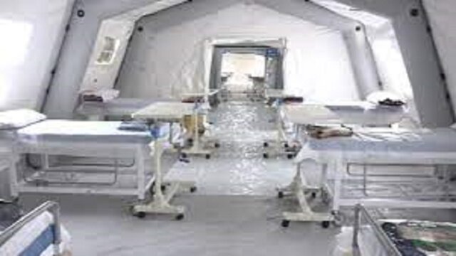 عکس تزیینی است افتتاح بیمارستان صحرایی سپاه در مرز خسروی