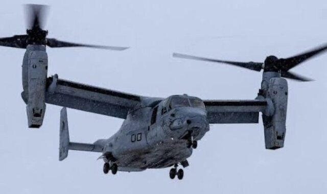 هواپیمای وی۲۲ اوسپری سقوط هواگرد نظامی آمریکا در استرالیا با ۳ کشته