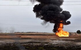 آتش‌سوزی خط لوله انتقال نفت گوره-جاسک به دلیل سرقت/ در تولید و انتقال سوخت خللی ایجاد نمی‌شود