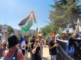 تظاهرات مخالفان مقابل منزل وزیر تندروی نتانیاهو