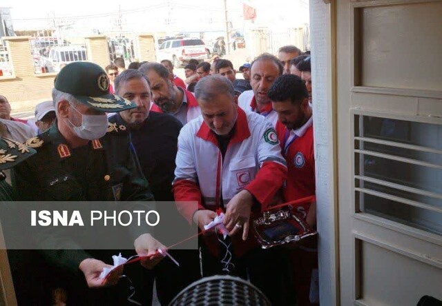 قرارگاه مرکزی امداد و نجات هلال احمر در مرز مهران افتتاح شد