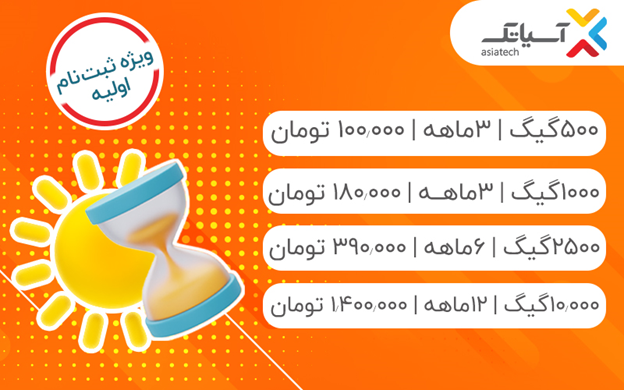 خرید بستههای ADSL آسیاتک را از دست نده!