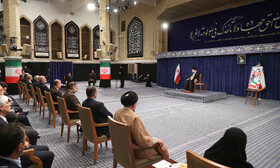 دیدار رئیسجمهور و اعضای هیئت دولت با مقام معظم رهبری