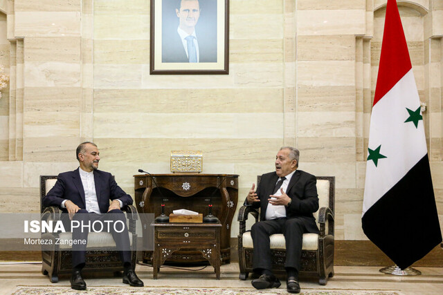 امیرعبداللهیان با نخستوزیر سوریه دیدار کرد امیرعبداللهیان با نخستوزیر سوریه دیدار کرد