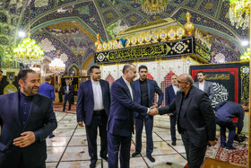 زیارت حسین امیرعبداللهیان، وزیر امور خارجه از حرم مطهر حضرت رقیه (س) - دمشق