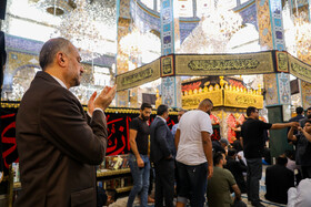 زیارت حسین امیرعبداللهیان، وزیر امور خارجه از حرم حضرت زینب (س) - دمشق