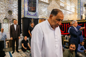 زیارت حسین امیرعبداللهیان، وزیر امور خارجه از حرم حضرت زینب (س) - دمشق