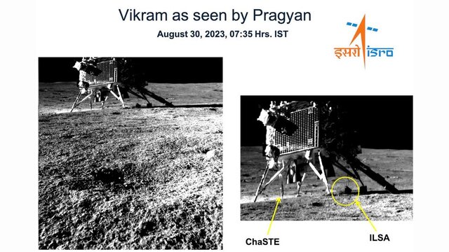 اولین تصویر از فرودگر هندی از نگاه ماه‌نورد «پراگیان»