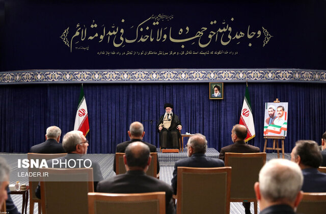 دیدار رهبر معظم انقلاب اسلامی با اعضای دولت سیزدهم به مناسبت هفته دولت قدردانی امیرعبداللهیان از رهبر معظم انقلاب