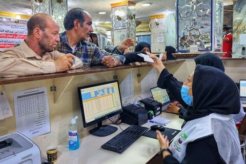 عکس دریافتی از پایگاه خبری جمعیت هلال احمر. ارائه ۶۴۰ هزار مورد خدمت امدادی و درمانی به زائران اربعین در ۲ هفته گذشته