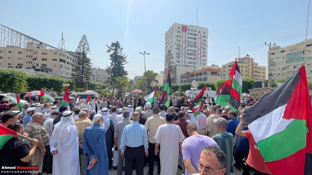 تجمع ساکنان غزه در تقدیر از موضعگیری مردم لیبی درباره فلسطین