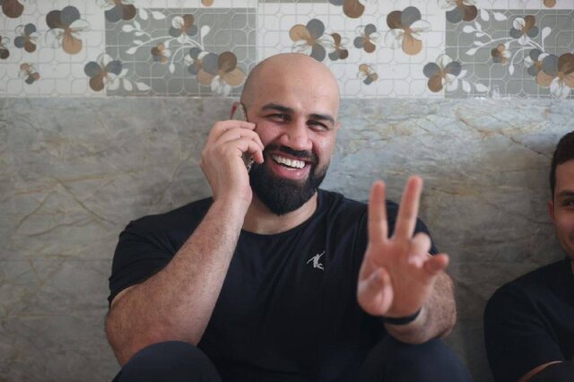 حضور ورزشکاران ایرانی در راهپیمایی اربعین