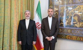 دیدار خداحافظی سفیر ایران در عربستان با وزیر امور خارجه