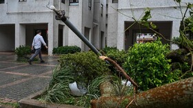 توفان زندگی مردمِ تایوان را مختل کرد