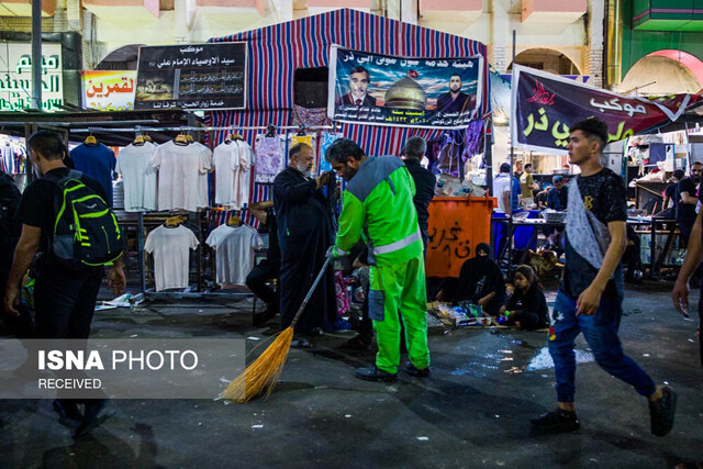 پاکسازی و جمع‌آوری روزانه ۲۰ تن زباله در پایانه مرزی زرباطیه عراق