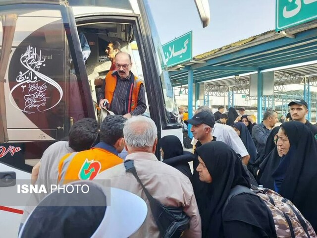 اعزام بیش ۱۲ هزار زائر گیلانی اربعین به مرزهای عراق با اتوبوس