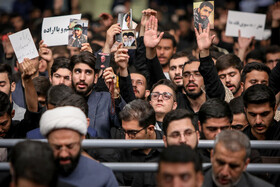 مراسم عزاداری هیات‌های دانشجویی با حضور مقام معظم رهبری