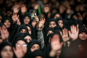 مراسم عزاداری هیات‌های دانشجویی با حضور مقام معظم رهبری