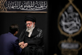 مراسم عزاداری هیات‌های دانشجویی با حضور مقام معظم رهبری