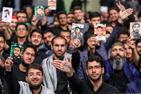 مراسم عزاداری هیات‌های دانشجویی با حضور مقام معظم رهبری