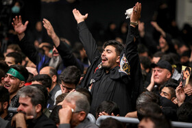 مراسم عزاداری هیات‌های دانشجویی با حضور مقام معظم رهبری