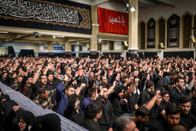 مراسم عزاداری هئیت‌های دانشجویی با حضور رهبر معظم انقلاب