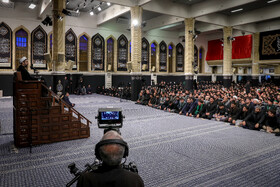 مراسم عزاداری هیات‌های دانشجویی با حضور مقام معظم رهبری