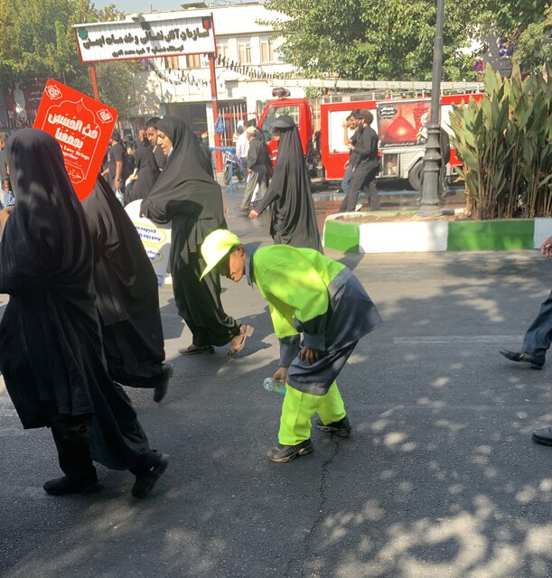 در پیادهروی اربعین حواسمان به پاکبانها باشد