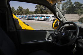 رونمایی از 150 دستگاه اتوبوس و ون در مشهد