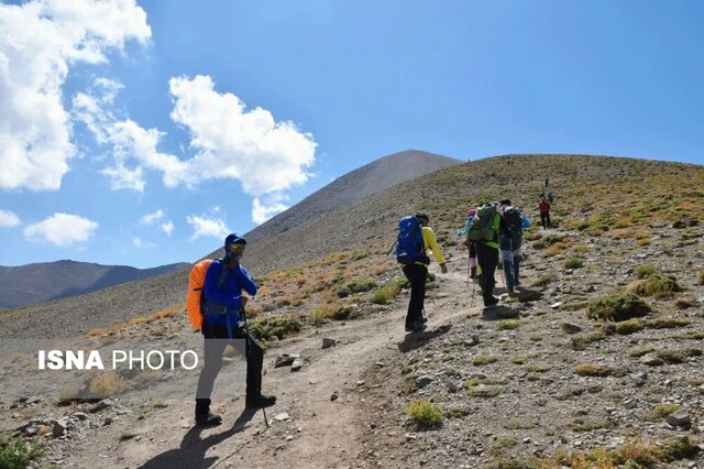 کوهنوردان آستارایی قله کمال سهند را فتح کردند