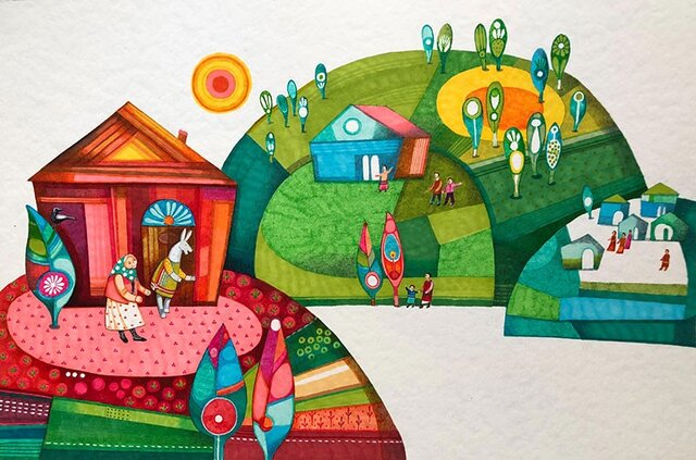 عکس خبر تزیینی است ـ اثری از مانلی منوچهری ـ تصویرگران میگویند «اینجا کجاست؟»