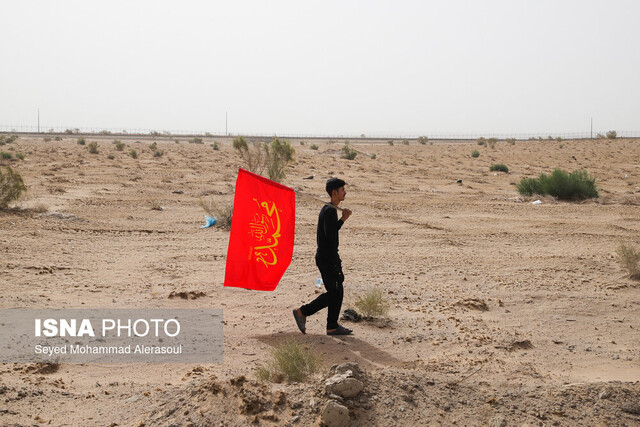 نذر قدم تا رسیدن به حرم